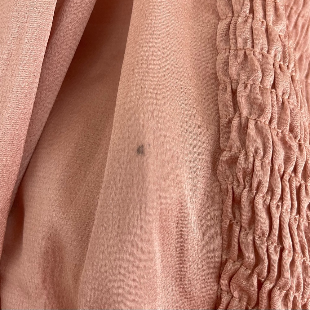 Princess Polly peach satin puff sleeve cropped top - Picture 6 of 6